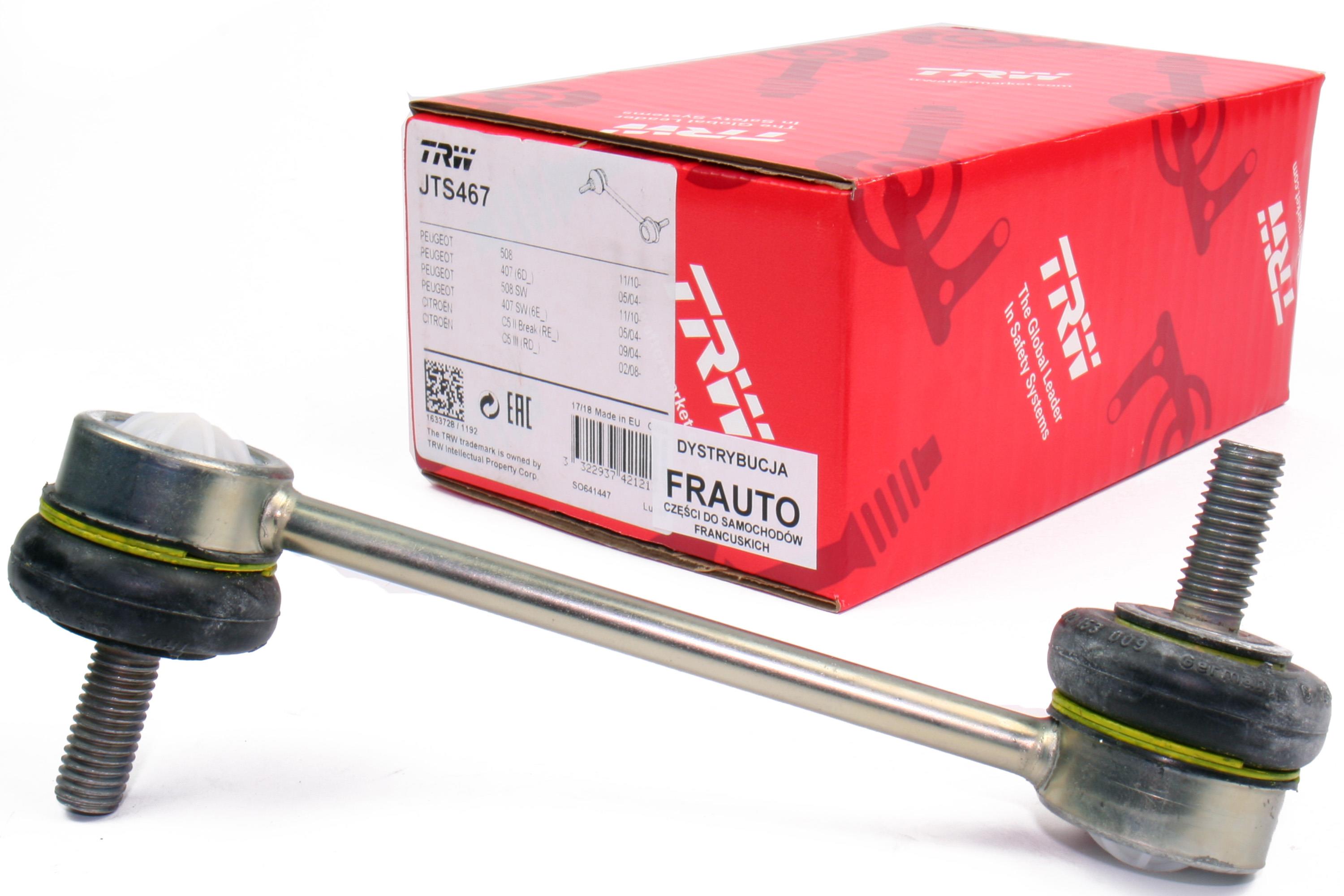 Łącznik Stabilizatora - Citroen, Peugeot, Renault, Dacia - Oryginał i Zamiennik Meyle Sasic