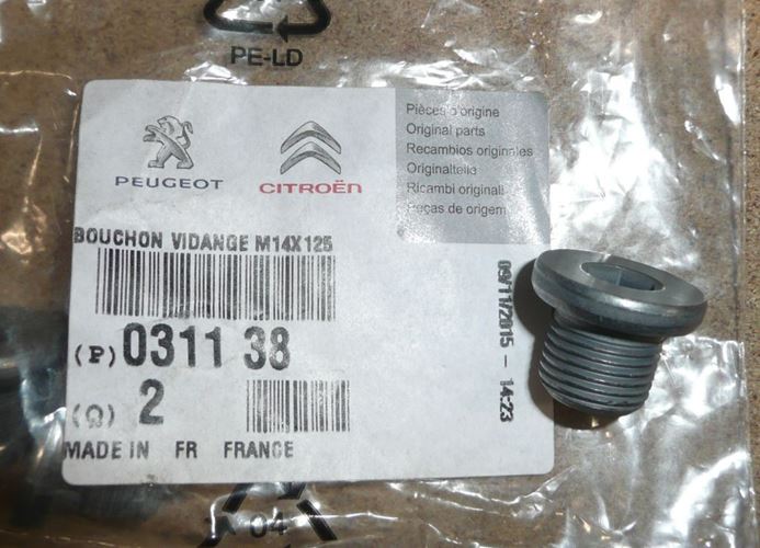 Korek misy oleju Citroen Evasion C2 C3 C4