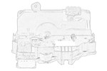 Zamek Drzwi Oryginał Opel Meriva B