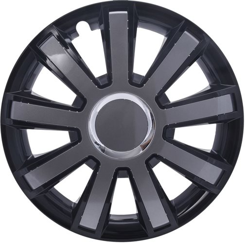 KOLPAKI 15" FLASH CZARNO GRAFITOWE