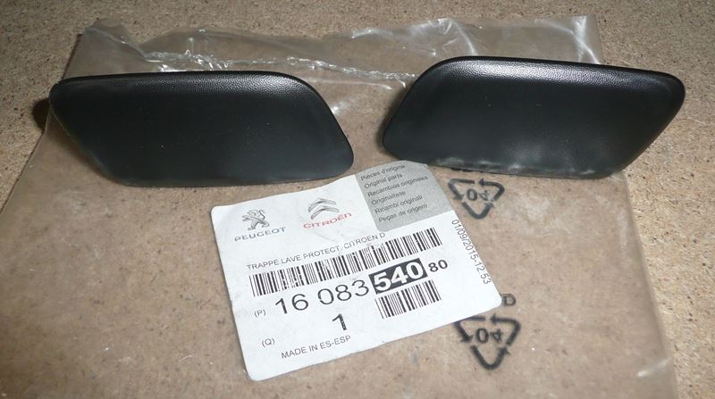 Zaślepka spryskiwacza reflektora Citroen Berlingo III komplet