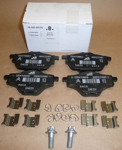 Klocki hamulcowe Citroen C4 Picasso II Peugeot 308 tył