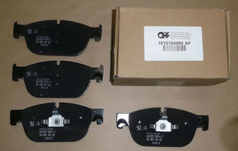 Klocki hamulcowe Citroen C5 III Citroen C6 DS4 DS5 09> przód