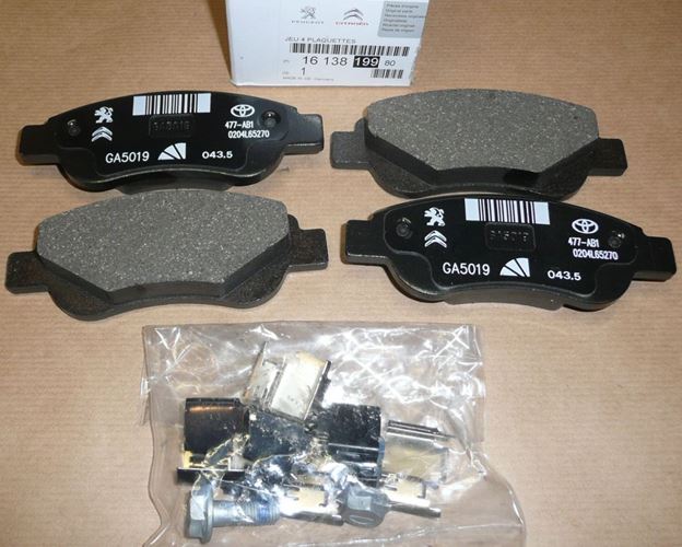 Klocki hamulcowe Citroen C1 Peugeot 107 108 przód 05>
