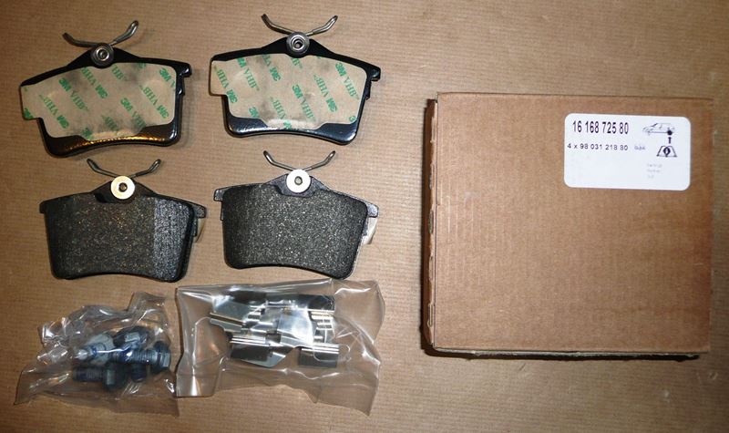 Klocki hamulcowe Citroen Berlingo Peugeot 308 1.6 Hdi 08> tył