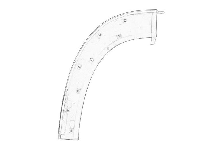 Listwa ochronna/ozdobna drzwi przód L CITROEN JUMPER  PEUGEOT BOXER 04.06-