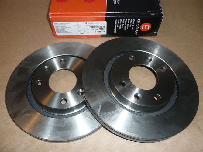 Tarcza hamulcowa komplet Citroen C2 Citroen C3 Peugeot 207 przód