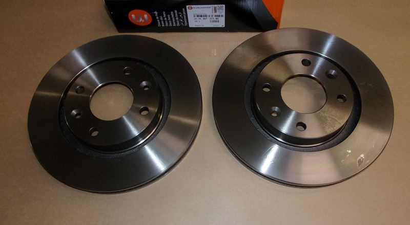 Tarcza hamulcowa komplet Citroen C2 Citroen C3 Peugeot 207 przód