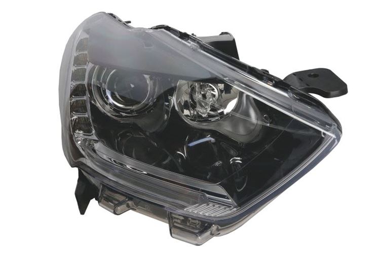 Reflektor P (D1S/H1/LED, elektryczny, czarna ramka, z doświetlaniem zakrętów) CITROEN DS5 11.11-03.15