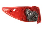 Lampa tył P (kolor kierunkowskazu czerwony, kolor szkła czerwony) PEUGEOT 207 Kombi 02.06-06.09