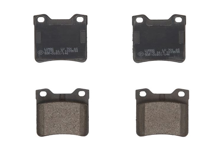 Klocek hamulcowy kpl. tył PEUGEOT 406, 605, 607 1.6-3.0 06.89-02.06