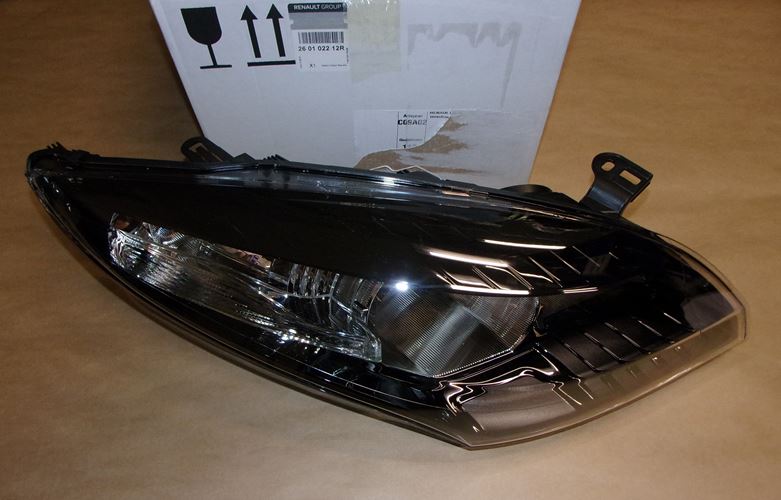 Reflektor Renault Megane III czarny prawy