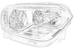 Reflektor Led Renault Express Van 20> prawy