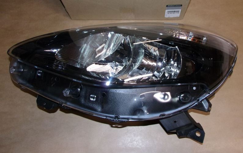 Reflektor Renault Clio III czarny lift lewy