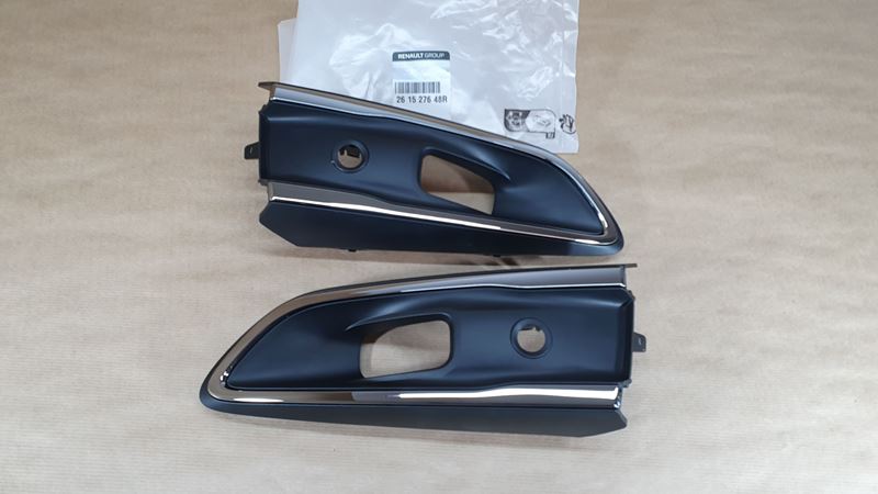 Ramki halogenu Renault Zoe chrom komplet