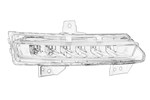 Lampa jazdy dziennej LED Renault Megane III prawe