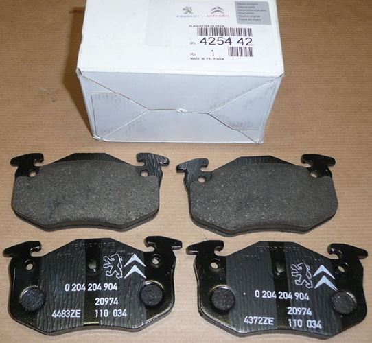 Klocki hamulcowe Citroen Saxo Citroen Xsara Citroen ZX Peugeot 206 tył