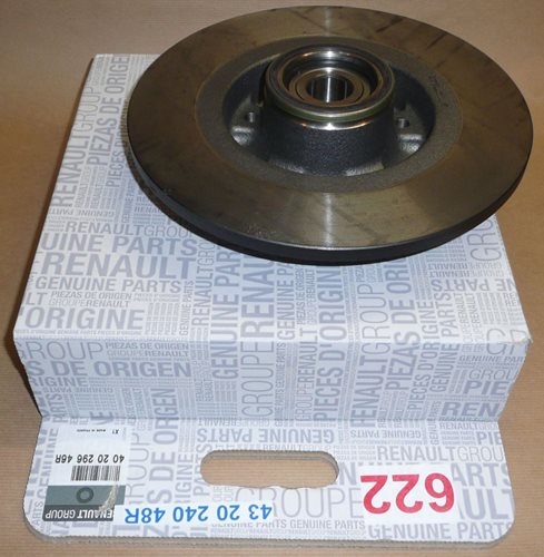 Tarcza hamulcowa Renault Scenic III tył