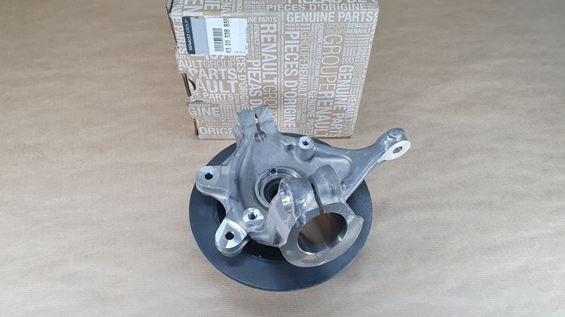 Tarcza hamulcowa Renault Twizy z zwrotnicą tył lewa
