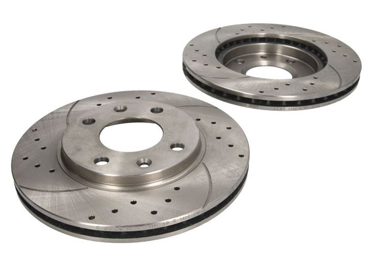 SPEEDMAX CERT. TUV tarcze ham. nawiercano/nacinane kpl. (2szt), SPEEDMAX, Nacinana-Nawiercana   L/P, śr. zew. 247 mm, gr. 20,5 mm, CITROEN AX, SAXO, XSARA, ZX 1.4-2.0 03.91-08.05