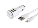 LADOWARKA SAMOCHODOWA + KABEL MICROUSB