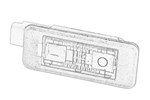 Lampa tablicy rejestracyjnej Citroen C4 Citroen C5 III Peugeot 308 Peugeot 508