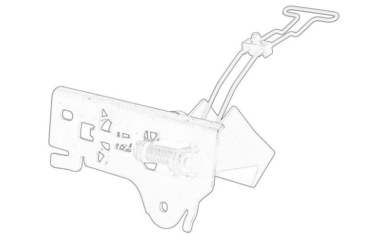 Zamek pokrywy silnika NISSAN NV400  OPEL MOVANO B  RENAULT MASTER III 02.10-
