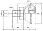 Przegub homokinetyczny Peugeot Boxer 18 ABS