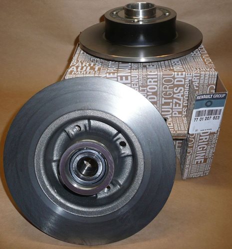 Tarcza hamulcowa komplet Renault Clio III Renault Megane II tył