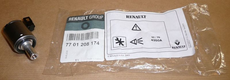 Elektrozawór automatycznej skrzyni biegów Renault DP0