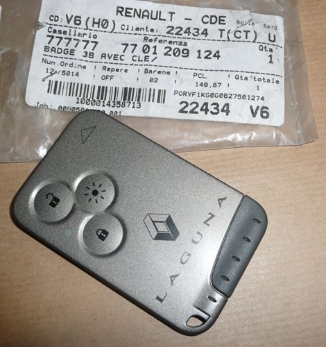 Karta magnetyczna Renault Laguna II