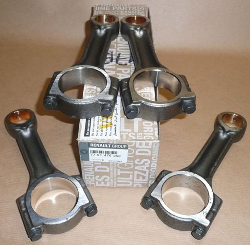 Korbowody komplet 4 sztuki Renault Megane II 1.9 Dci