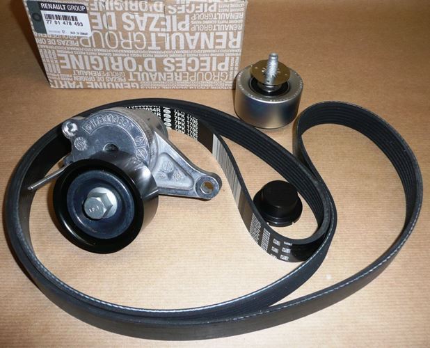 Komplet paska klinowego Renault Laguna III 2.0 Dci M9R
