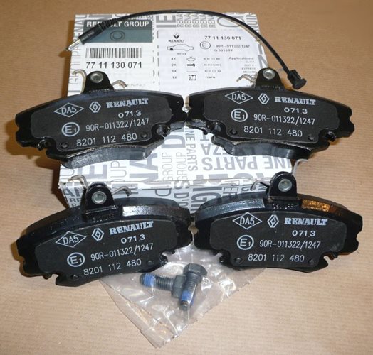 Klocki hamulcowe Renault Clio 1.2 1.4 1.2 16V 1.9 D