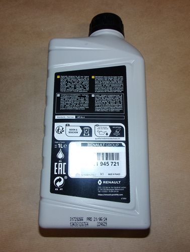 Olej do skrzyni biegów NFX 75W Oryginał Renault 1L