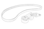 Zestaw rolek paska wielorowkowego FIAT TALENTO  NISSAN NV300  OPEL VIVARO C  RENAULT ESPACE V, KOLEOS II, TALISMAN, TRAFIC III 2.0D 08.16-