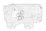 Zamek drzwi przesuwnych Renault Trafic II 01> 3 PIN