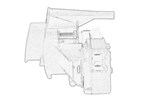 Zamek drzwi Renault Trafic II 2 PIN tył