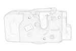 Zamek drzwi Renault Trafic II 3 PIN tył
