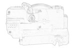 Zamek drzwi Renault Trafic II 8 PIN tył