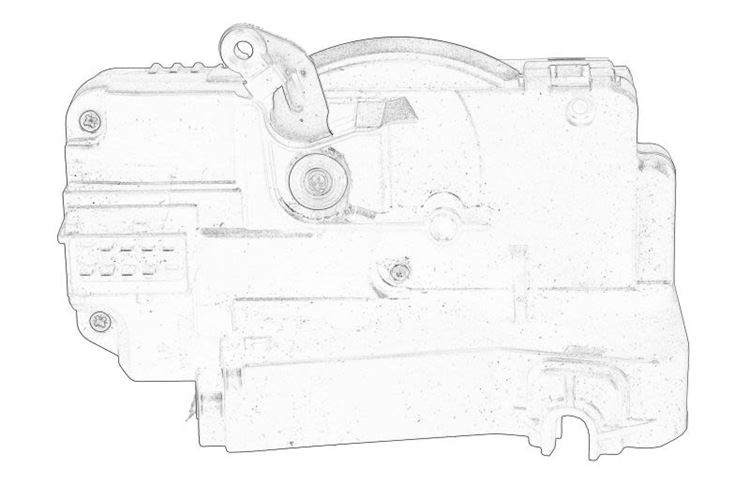 Zamek drzwi Renault Trafic II 8 PIN tył
