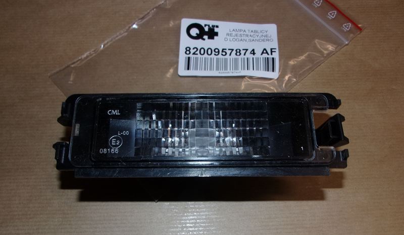 Lampa tablicy rejestracyjnej Dacia Logan Dacia Sandero
