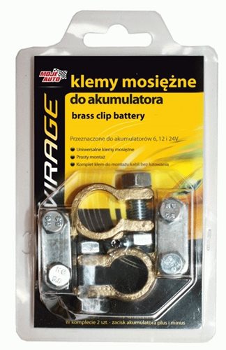 KLEMY MOSIEZNE DO AKUMULATORA  - 2 SZT.