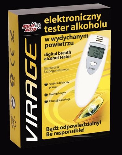 ELEKTRONICZNY TESTER ALKOHOLU W WYDYCHAN
