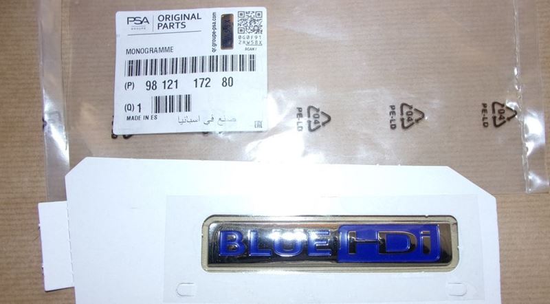 Emblemat Peugeot 2008 Blue Hdi