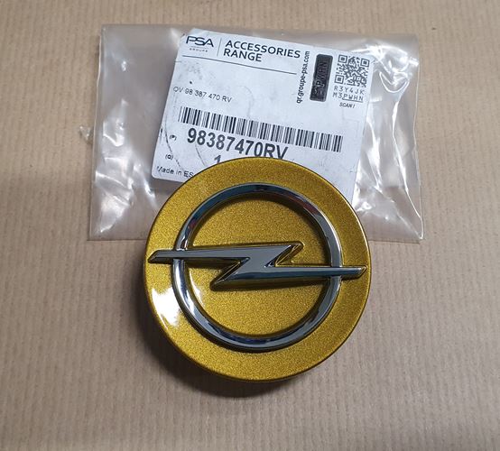 Dekielek do alufelgi żółty Oryginał Opel Astra L