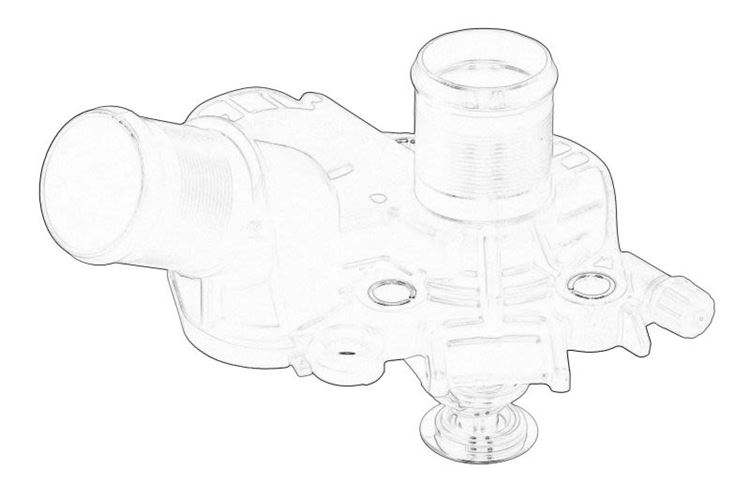 Obudowa Termostatu 1.2 VTi Oryginał Citroen C1 C3 108