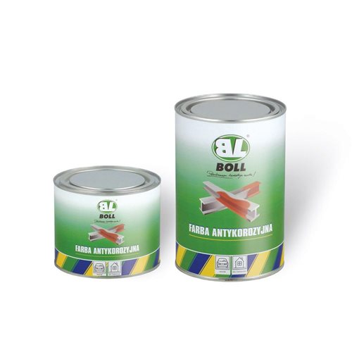 FARBA ANTYKOROZYJNA 0.5L  PUSZKA - CZERW
