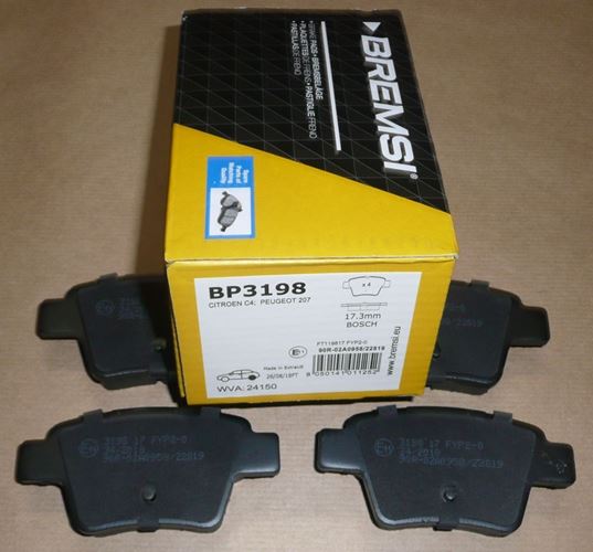 Klocki hamulcowe Citroen C4 Peugeot 207 307 tył 04>