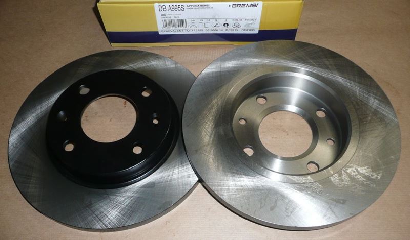 Tarcza hamulcowa komplet Citroen Xsara Peugeot 206 206+ przód